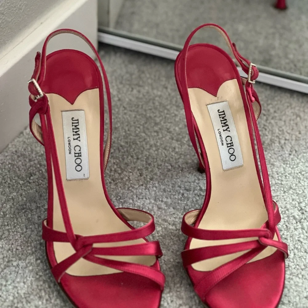 Jimmy Choo Fuchia Sandal heels - Picture 4 of 7
